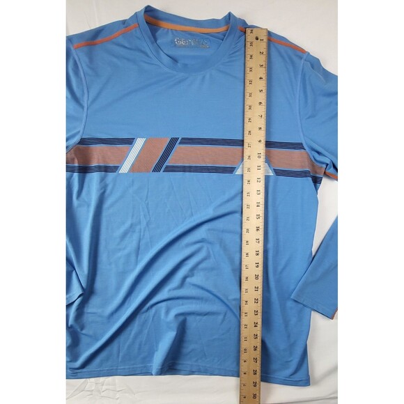 Gerry Shirt Mens Extra Large Performance Long Sleeve Crew Neck Blue Fishing Logo - Picture 5 of 6